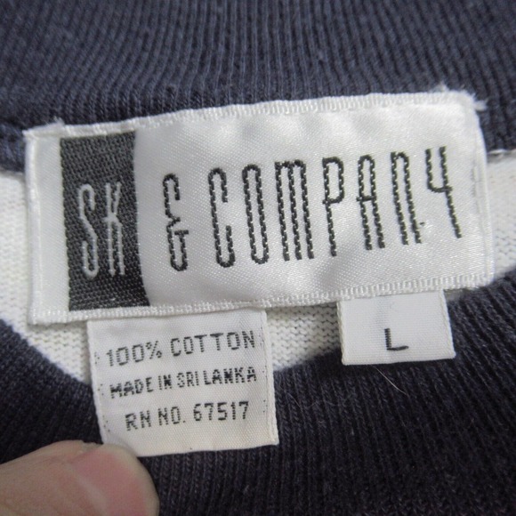 Vintage SK & Company Sweatshirt Rope Crown Chains All Over Print Street Wear - Picture 3 of 4